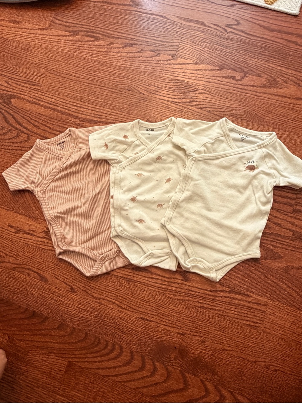 Baby Kimono One-Piece Bodysuit Set - 3 Pack
